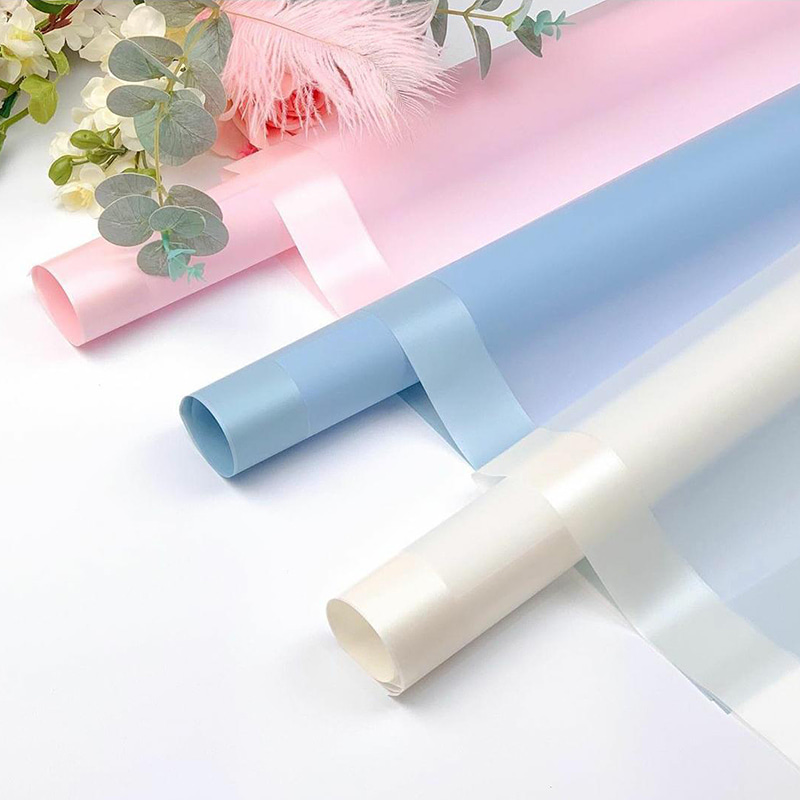 MYHC-09 puffadt szoknya 57×57 cm (±2 cm) egyszínű virágcsomagoló fólia