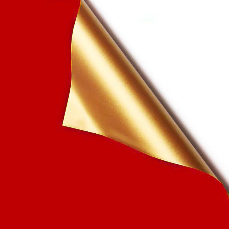 MYHC-17 egyoldalas Flash Gold, kétoldalas, kétszínű, gyöngyházfényű fólia virágos csomagolópapír