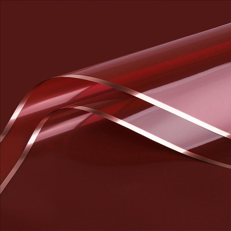MYHC-72 egyszínű arany szélű vízfényfólia átlátszó virágcsomagoló fólia