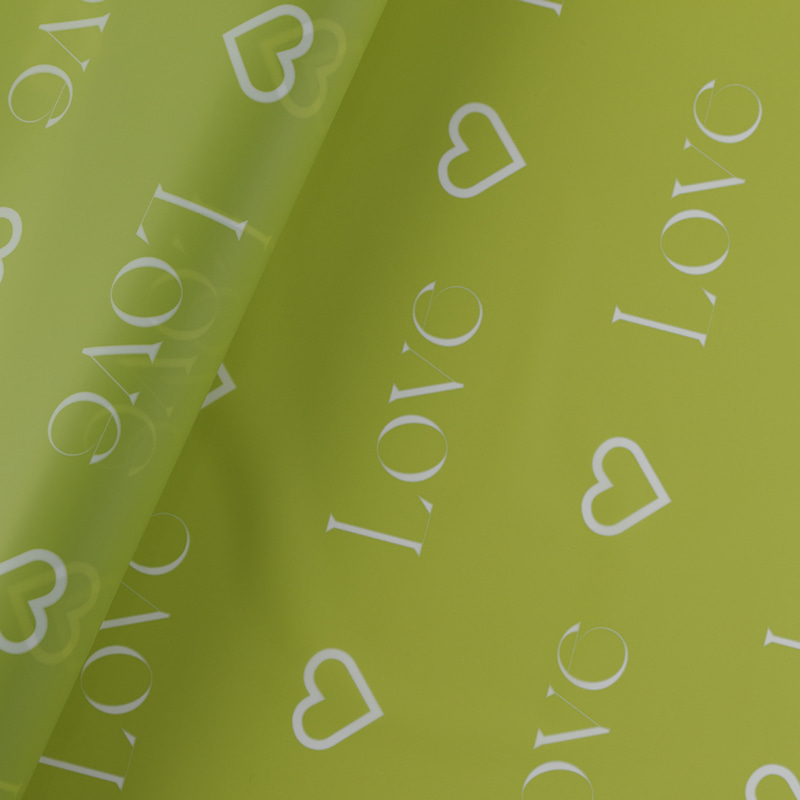 Love Letters Print Design Virágos csomagoló Nossa papír vízálló bevonattal színes