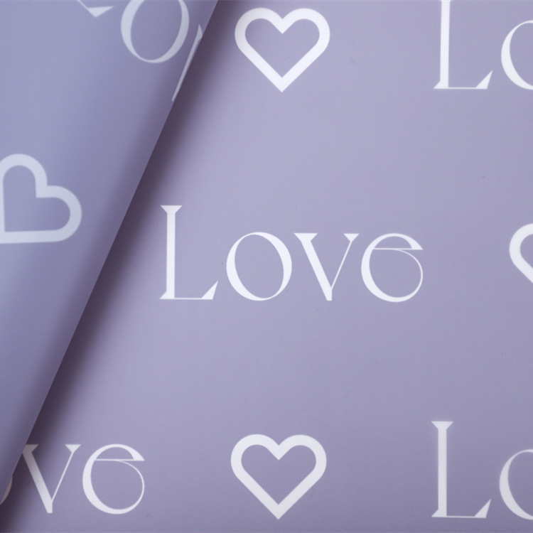 Love Letters Print Design Virágos csomagoló Nossa papír vízálló bevonattal színes