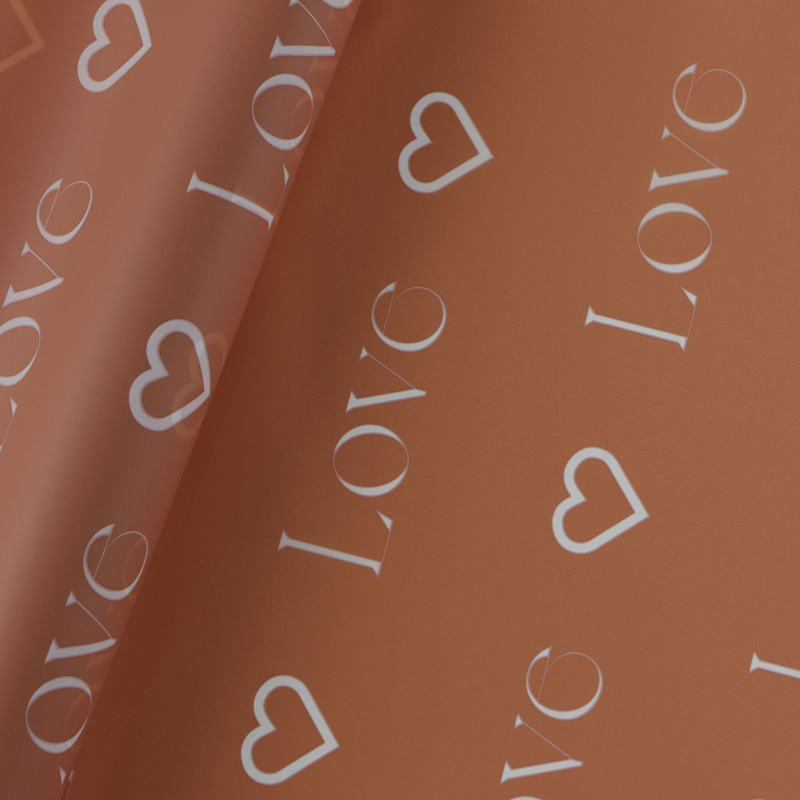 Love Letters Print Design Virágos csomagoló Nossa papír vízálló bevonattal színes