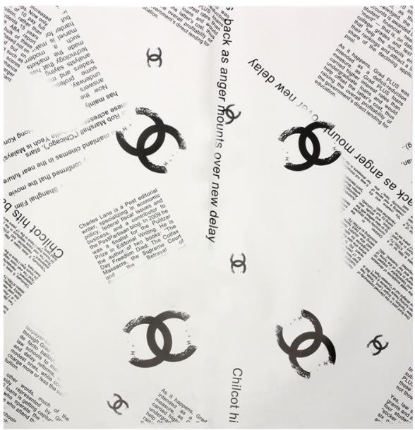 Chanel márkájú csomagolópapír