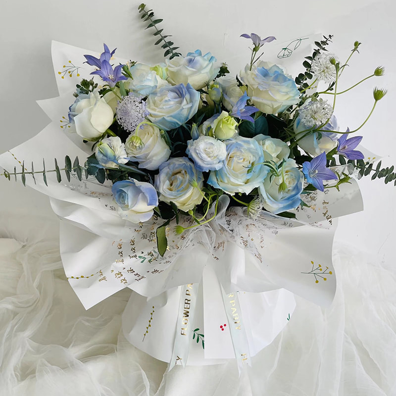 Pára- és nedvességálló műanyag virágcsokor csomagolófólia